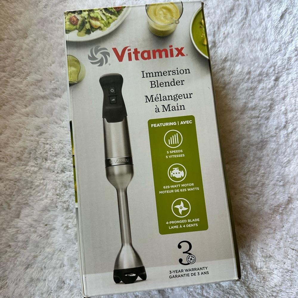 Vitamix Silver and Black Immersion Blender